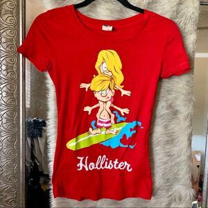 Xs Red hollister Tee